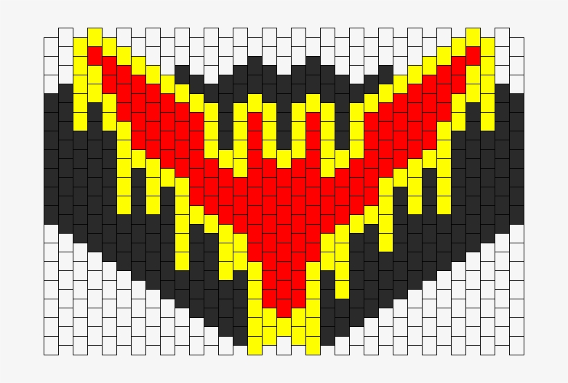 Batman Beyond Kandi Mask Bead Pattern - Batman Beyond Perler Hama, transparent png #1428012