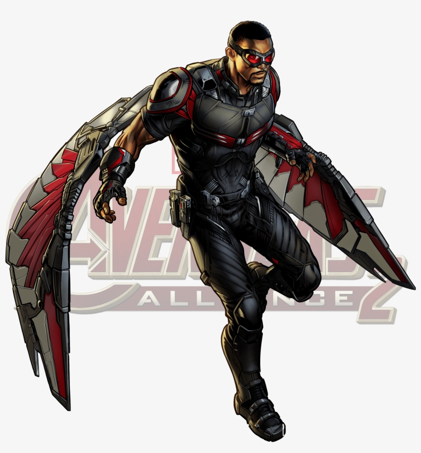 Falcon Marvel Avengers Alliance, transparent png #1428089