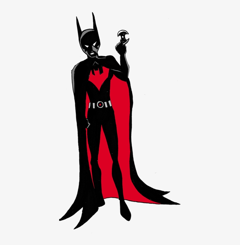 Batman Beyond With A Cape - Batman Beyond With Cape, transparent png #1428160