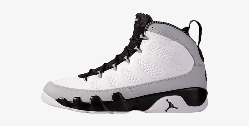 This Nike Air Jordan 9 Retro High Og Birmingham Barons - Jordan 9 Blanco Con Gris, transparent png #1428953