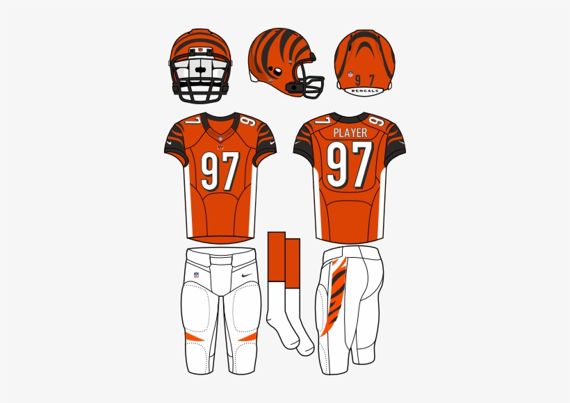 Cincinnati Bengals Uniform - New Nfl Uniforms 2010, transparent png #1428978