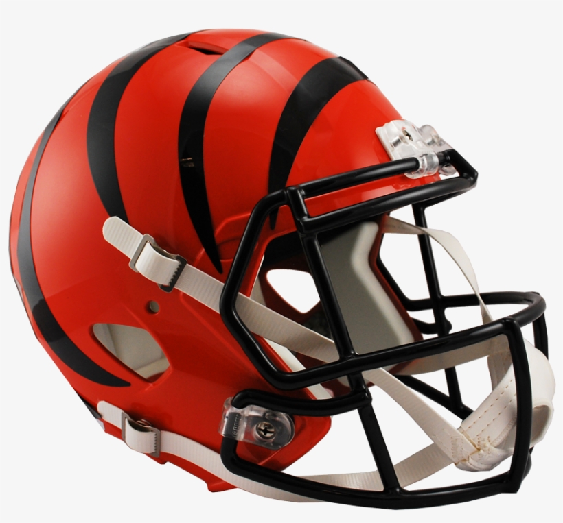 Cincinnati Bengals Speed Replica Helmet, transparent png #1429430