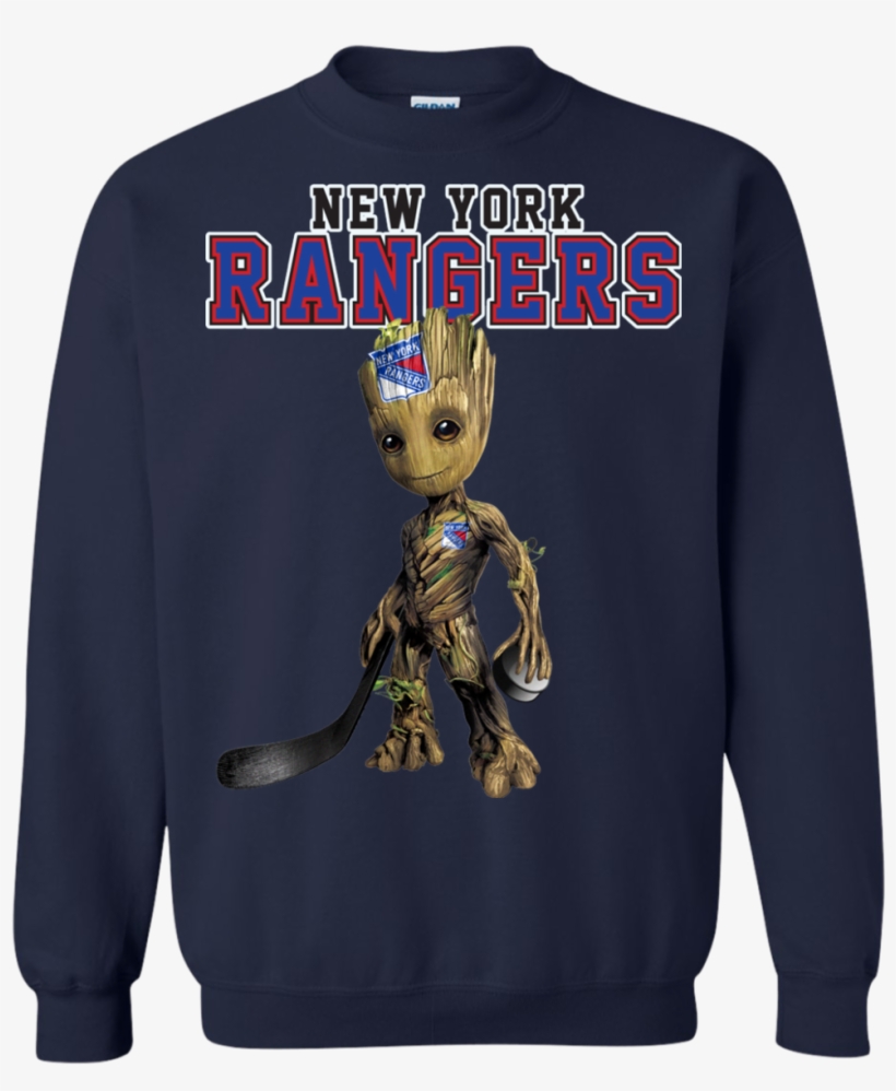 Tee Shirt New York Rangers - Guardians Of The Galaxy Vol. 2 I Am Groot Greeting, transparent png #1429435