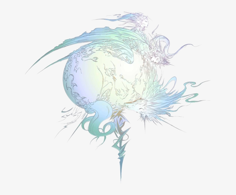 Yoshitaka Amano Final Fantasy Logo, transparent png #1429540
