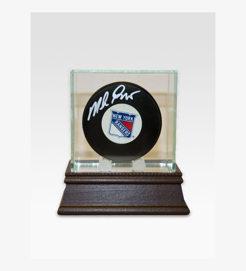Mike Richter Autographed New York Rangers Hockey Puck - Steiner Sports Mike Richter Autographed New York Rangers, transparent png #1429634