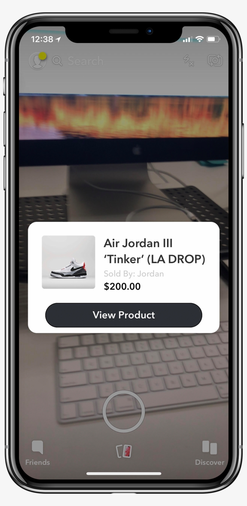 Ds Nike Iphonex Mock - Air Jordan Snapchat Release, transparent png #1429709