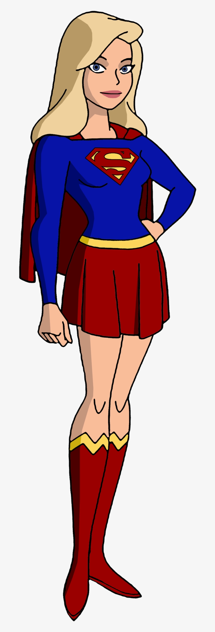 Vector Free Bruce Timm Style New Look By Noahlc - Supergirl Justice League Action, transparent png #1430167