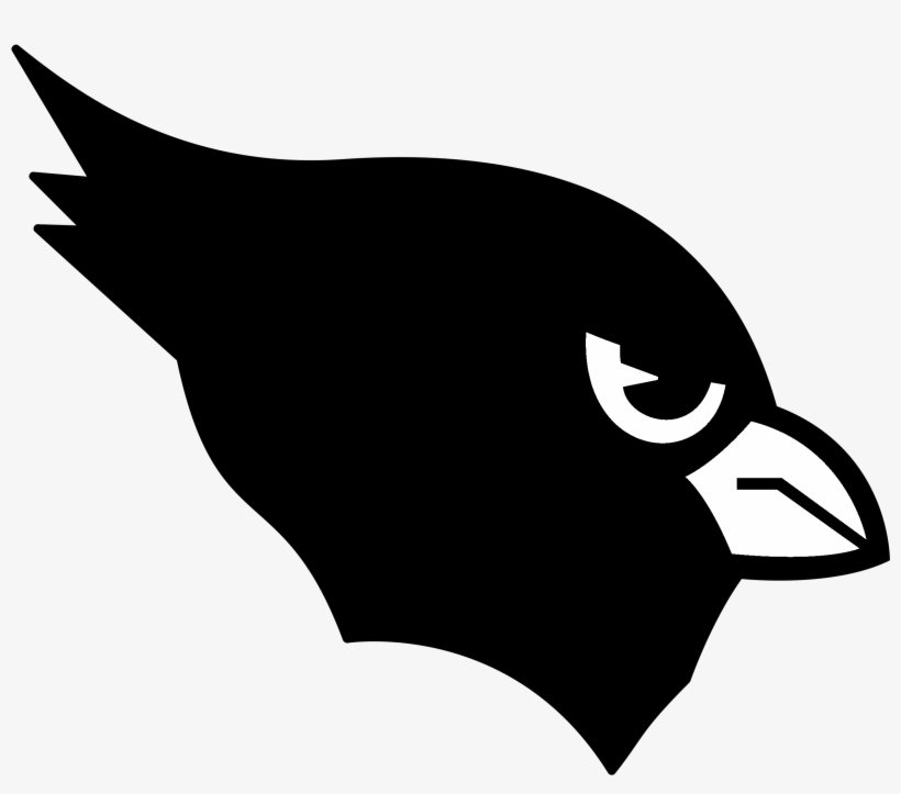 Arizona Cardinals Logo Black And Ahite - Arizona Cardinals, transparent png #1430501
