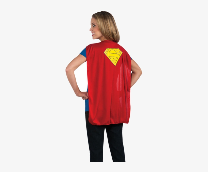 Supergirl Shirt With Cape - S On Supergirl Cape, transparent png #1430684