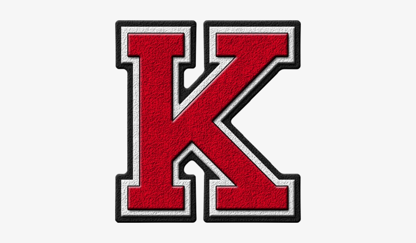 Arizona Cardinals Varsity Png Alphabet - Letter K In Red, transparent png #1430983