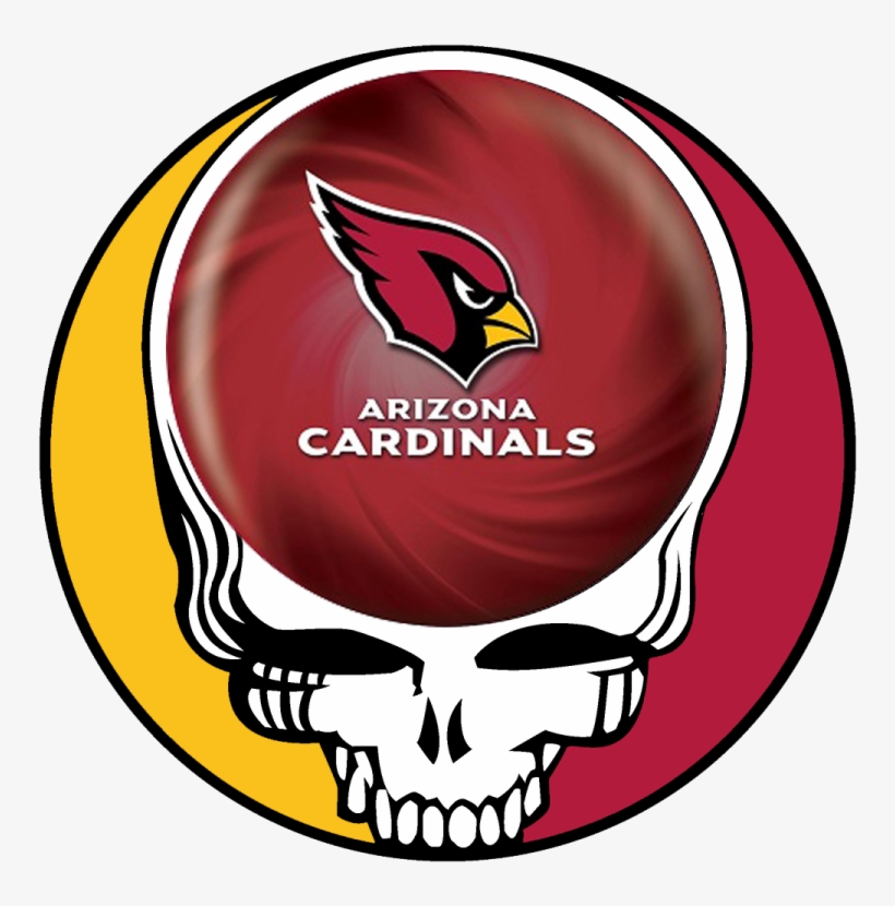 Arizona Cardinals Skull Logo Iron On Transfers - Nfl Team Logo Bowling Ball, Arizona Cardinals, transparent png #1431007