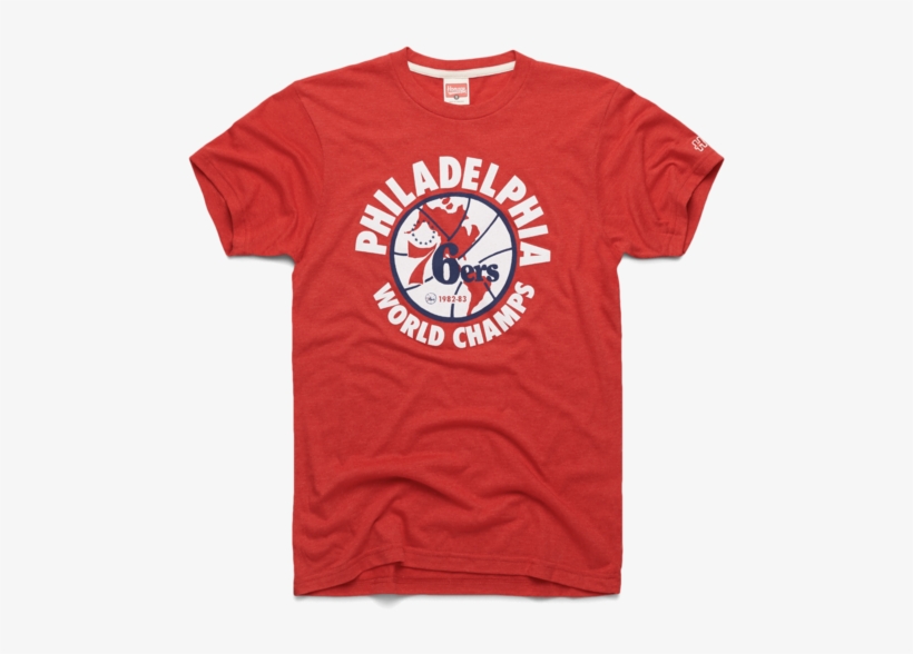 Philadelphia 76ers 1983 World Champs Retro Nba Basketball - Philadelphia 76ers, transparent png #1431294