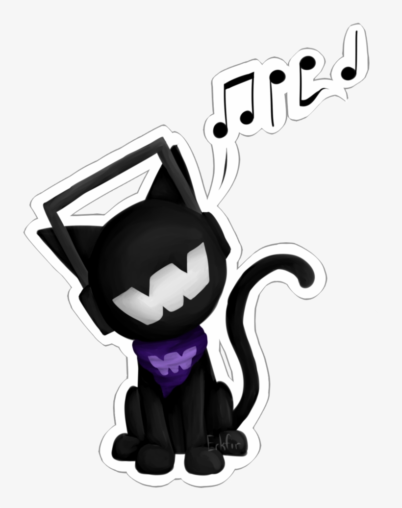 Monstercat Sticker By Erkfir On Deviantart Sticker - Monster Cat Art, transparent png #1431485