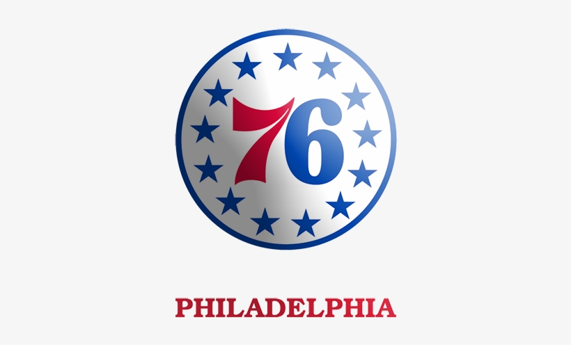 Nba 2018-19 New Season Philadelphia 76ers Team Apparel - Philadelphia 76ers Logo Black And White, transparent png #1431602