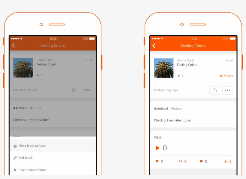 Recipients Can Open The Secret Link You've Shared And - Soundcloud Mobile, transparent png #1432490