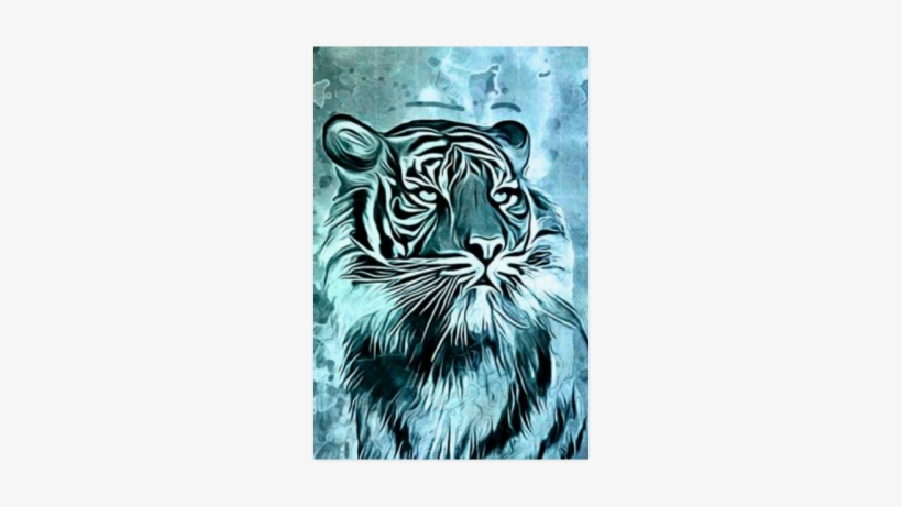 Watercolor Tiger Poster 20"x30" - Designedbyindependentartists Case For Lg K4 2017 -, transparent png #1432972