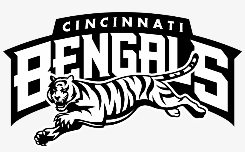 Cinncinati Bengals Logo Black And White - Nfl Cincinnati Bengals Chrome Automobile Emblem, transparent png #1433025