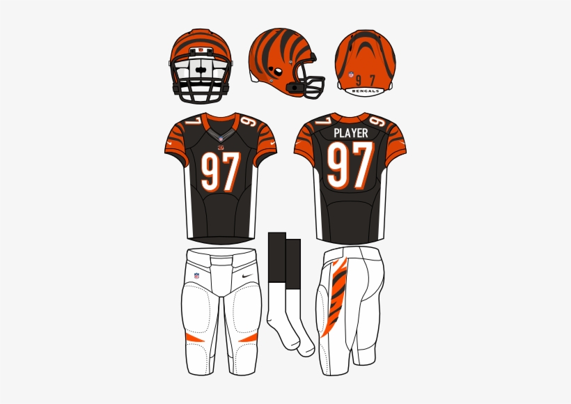 Cincinnati Bengals - New Nfl Uniforms 2010, transparent png #1433059