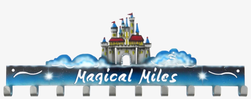 Disney Magical Miles Castle 10 Hook Custom Painted - Rundisney, transparent png #1433482
