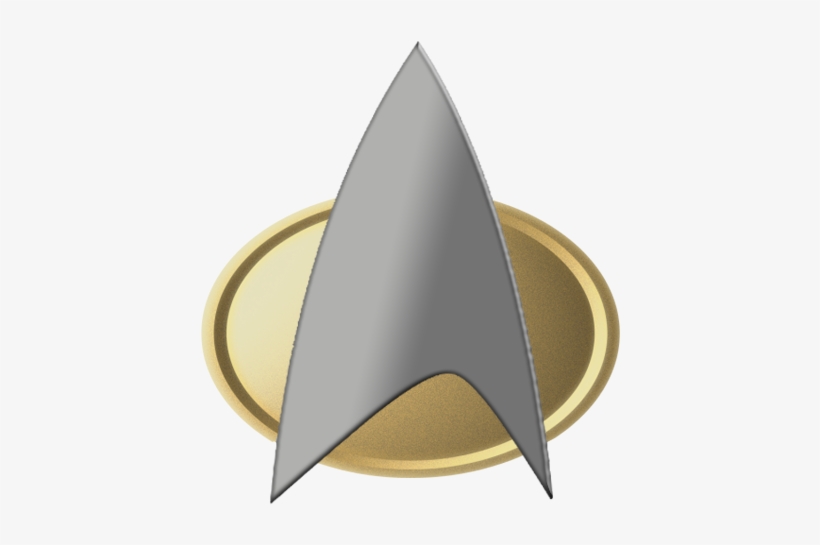 Star Trek Comm Badge Tng Png Logo - Star Trek Badge Png, transparent png #1433768
