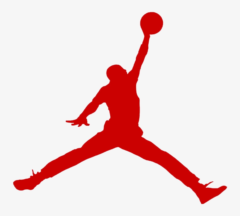 Michael Jordan Logo Red Png - Air Jordan Logo Png, transparent png #1434757