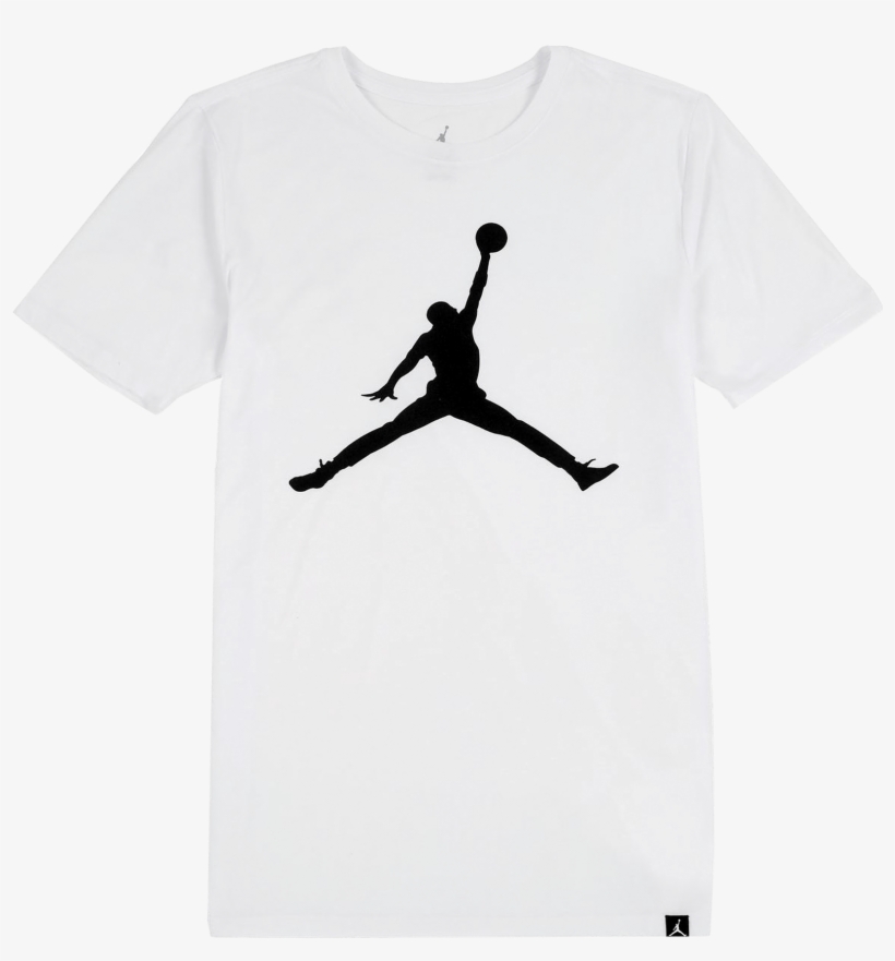 Iconic Jumpman Logo Tee - Air Jordan T Shirt Design White, transparent png #1434924