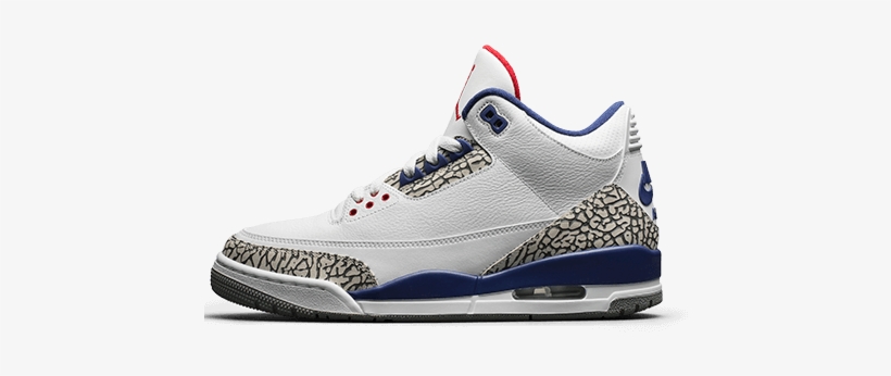 2016white / True Blue Varsity Red - T Shirt To Match Nike Air Jordan Iii Retro 3 True Blue, transparent png #1435387