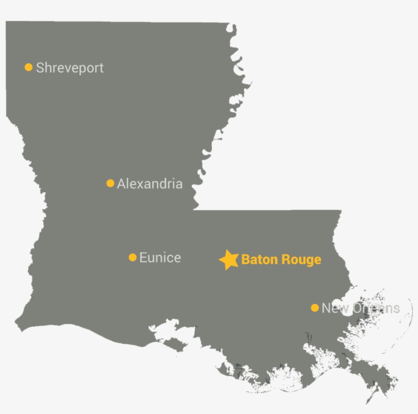 Map Of Louisiana - Louisiana Vector, transparent png #1435676