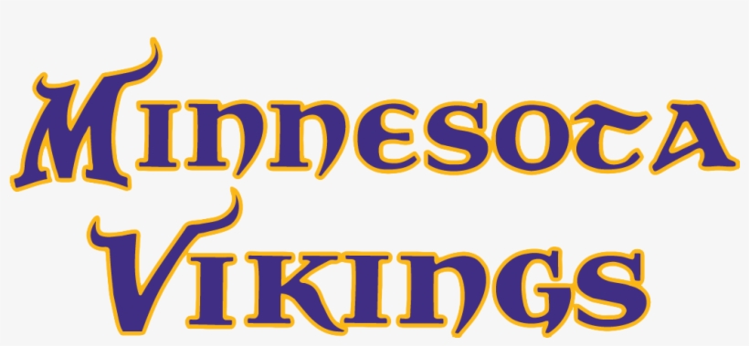 Minnesota Vikings Logo Png Transparent & Svg Vector - Minnesota Vikings Name Logo, transparent png #1435704