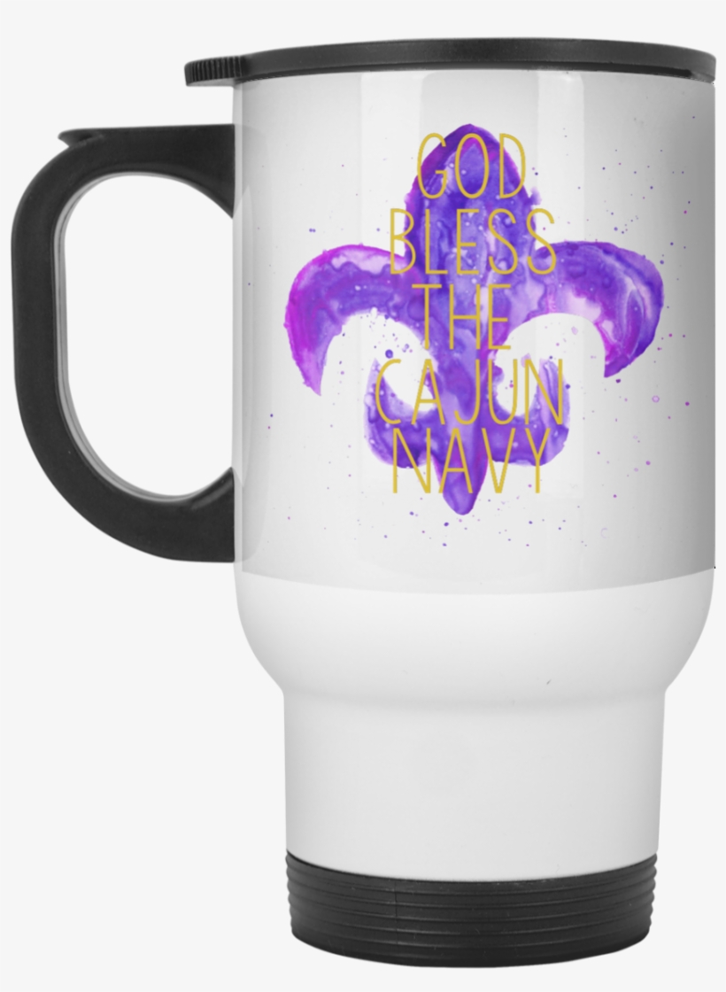 God Bless The Cajun Navy Travel Mug - Mug, transparent png #1436096