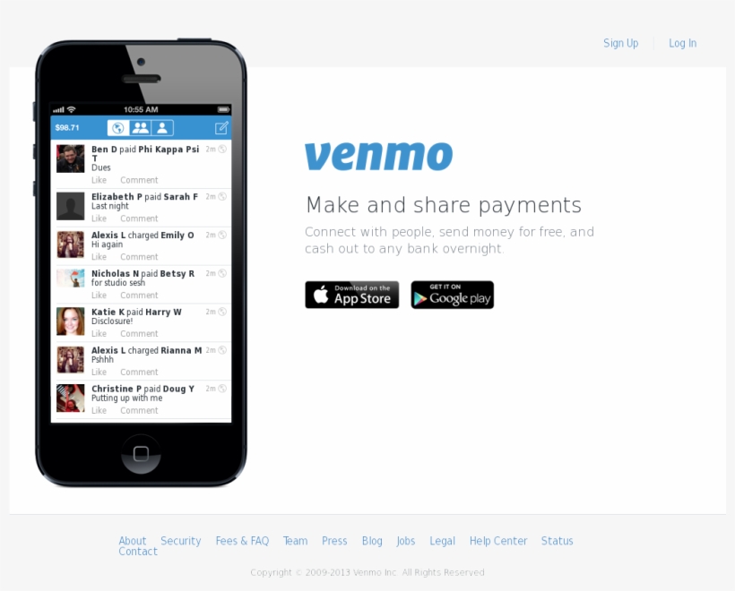 Venmo Homepage, transparent png #1436248