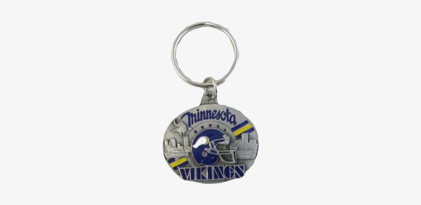 Minnesota Vikings Pewter Keychain - Minnesota Vikings Enamel And 3-d Belt Buckle Siskiyou, transparent png #1436308