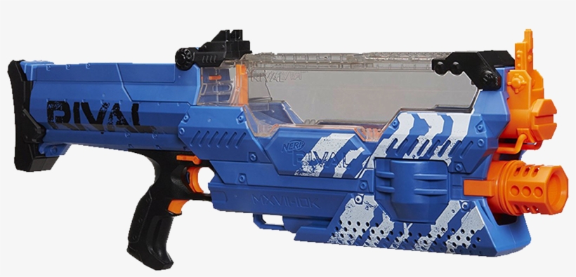 Nemesis Mxvii-10k - Nerf Rival Nemesis Mxvii-10k Blaster - Blue, transparent png #1436592