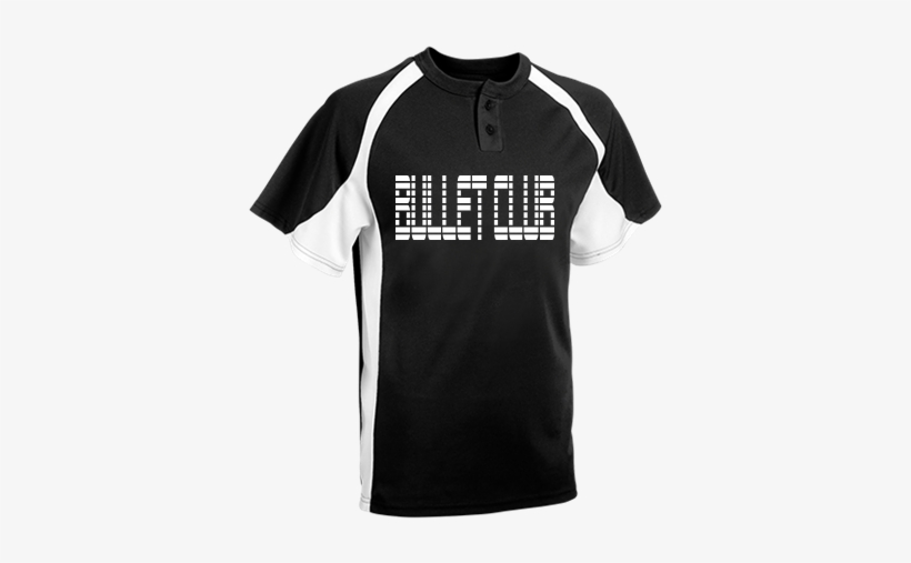 Bullet Club - Line Drive Two Button Baseball Jersey Red, transparent png #1436768