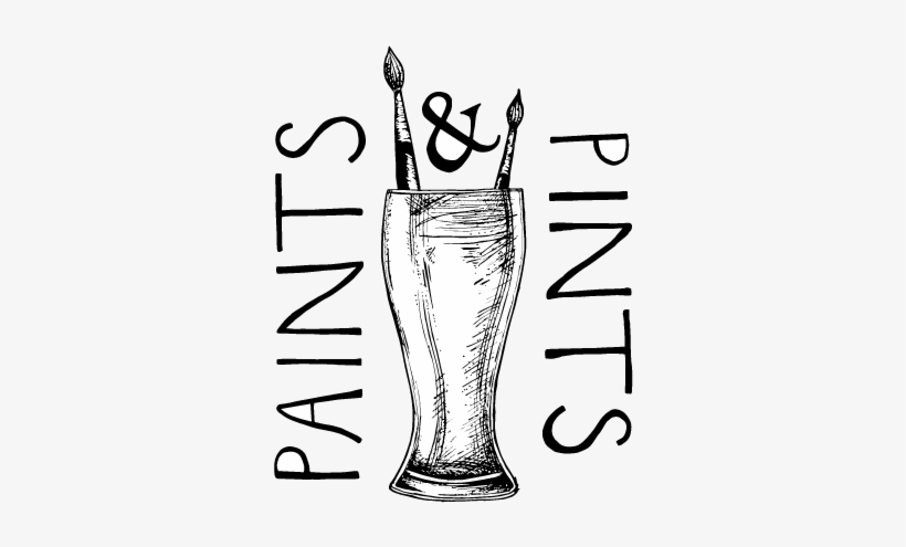 Paints And Pints Logo - Paint And Pints, transparent png #1436792
