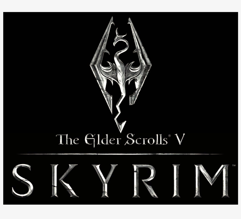 Skyrim Logo - Elder Scrolls V Skyrim, transparent png #1437863