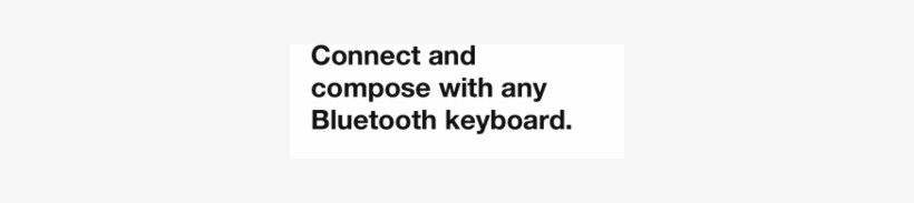 Connect And Compose With Any Bluetooth Keyboard - Community Health Needs Assessment Survey, transparent png #1437888