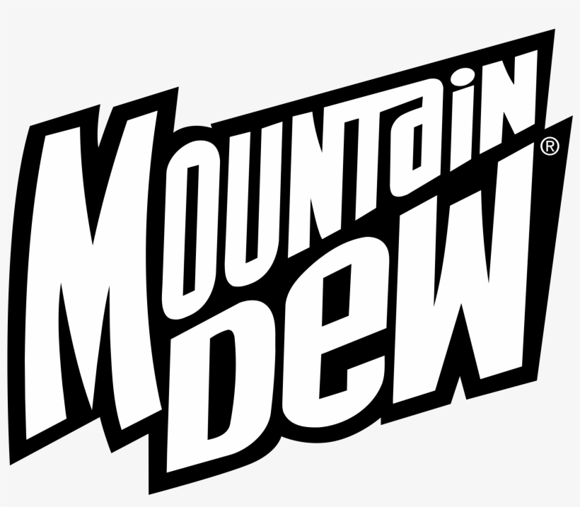 Mountain Dew Logo Png Transparent - Black Mountain Dew Logo, transparent png #1438556