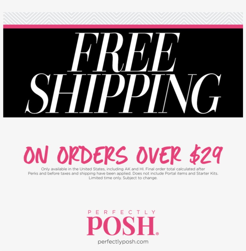 Free Shipping - Perfectly Posh Free Shipping On Orders Over $25, transparent png #1438848