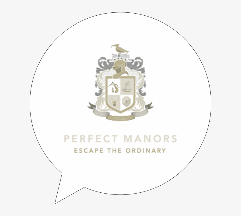 Perfect Manors Logo In A Speech Bubble - Label, transparent png #1439529