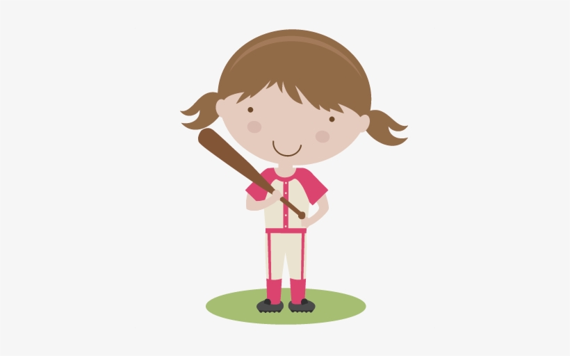 Girl Baseball Player Svg Scrapbook Title Baseball Svg - Soccer Girl Clip Art, transparent png #1439535