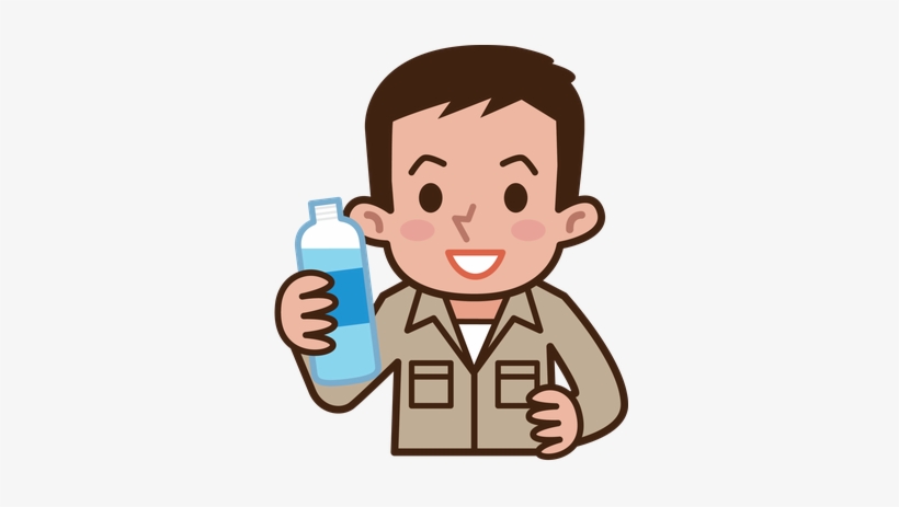Worker Drinking Water - Drinking Water Clip Art, transparent png #1439681