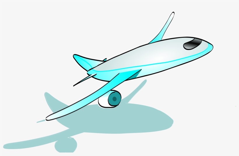 Jet Clipart Airplane Flying - Cartoon Plane Taking Off, transparent png #1439967