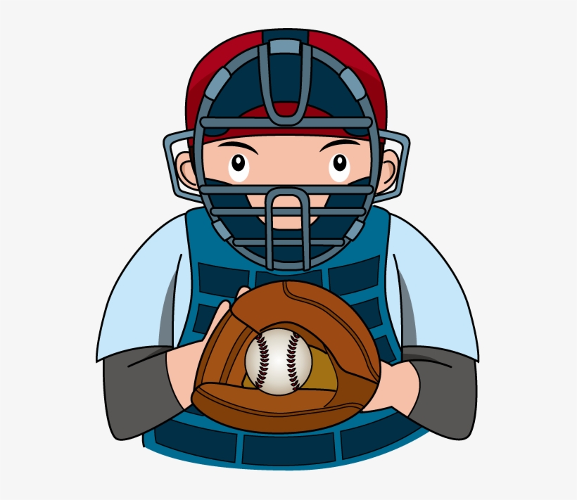 Baseball Player Clipart Catcher, transparent png #1440012