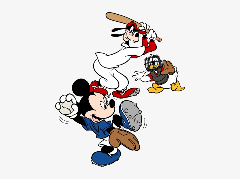 Disney Baseball Clip Art - Mickey Mouse Baseball, transparent png #1440101