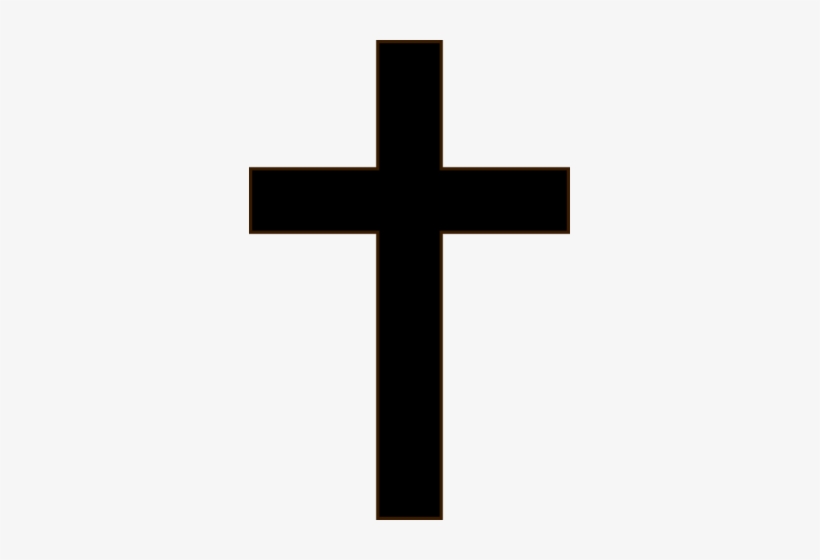 Pin Cross Clipart Black And White Png - Black Cross, transparent png #1440368