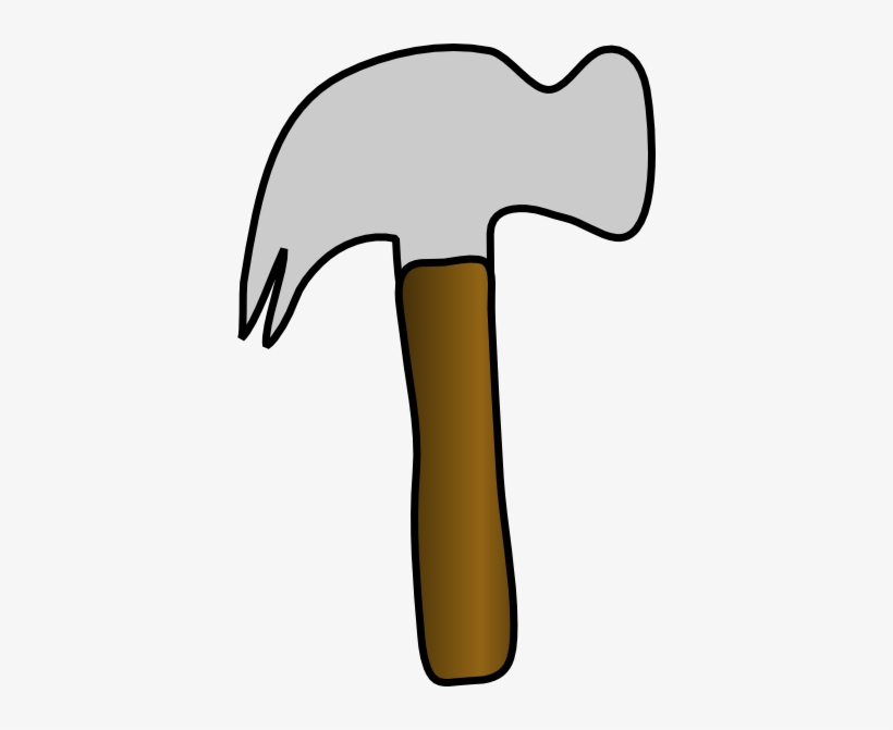 This Free Clipart Png Design Of Light Gray Hammer Clipart, transparent png #1440410