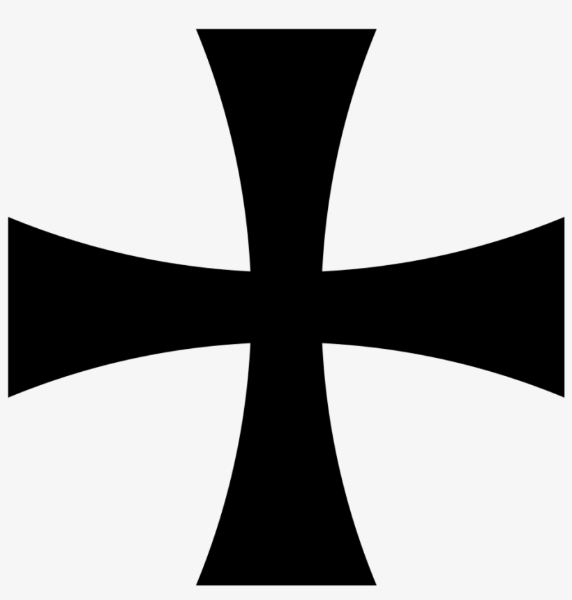 Cross Clipart Black And White Png - Templar Cross, transparent png #1440690