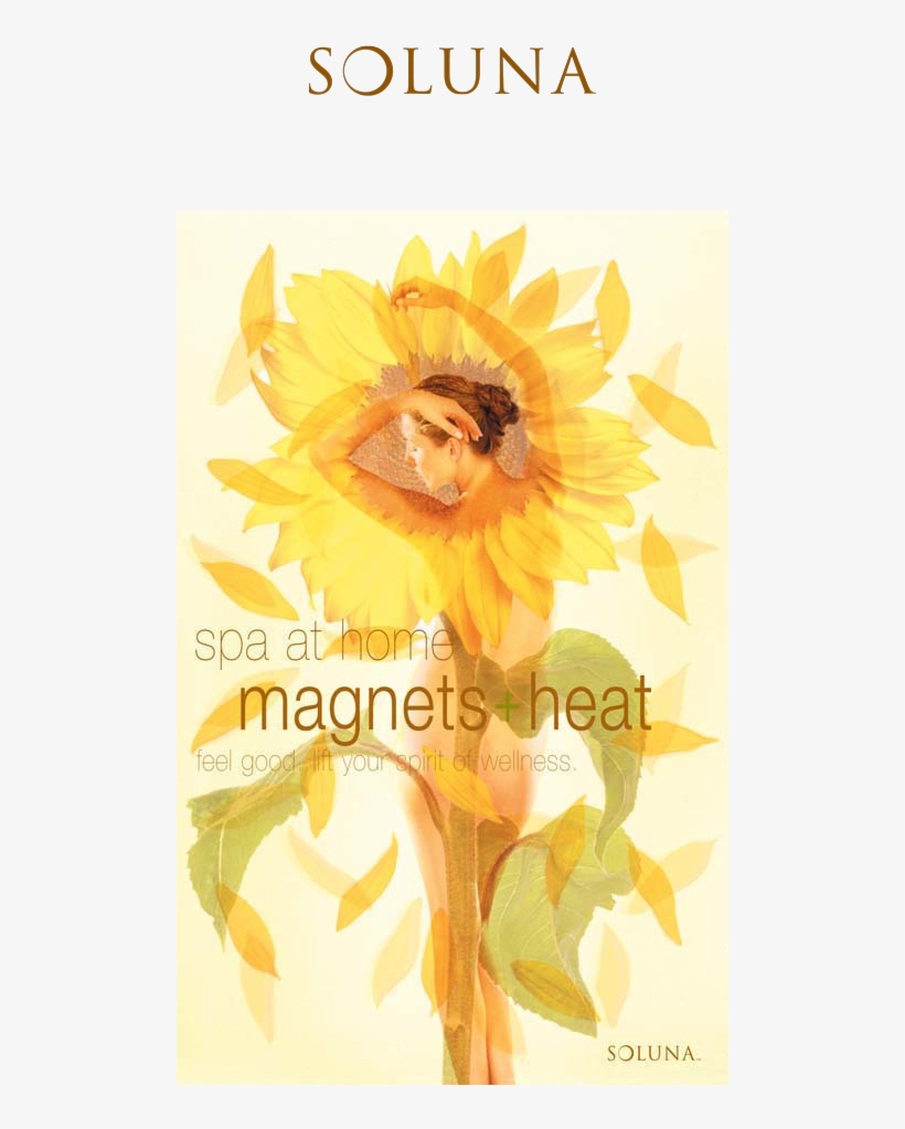 Soluna Spa At Home Products That Incorporate Magnetic - Sunflower, transparent png #1440917