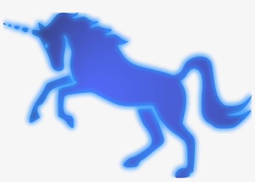 Open - Blue Unicorn, transparent png #1440977